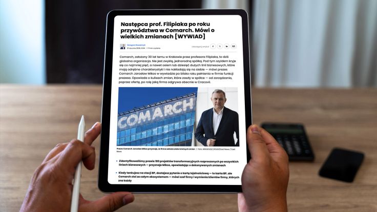 Comarch After a Year of Transformation and New Leadership – Jarosław Mikos for Business Insider